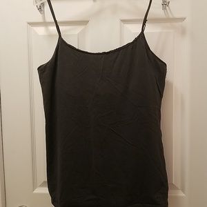 Grey Spaghetti Strap Tank Top